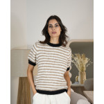 STU/BIAN/8056 - NOIR/ECRU/BEIGE