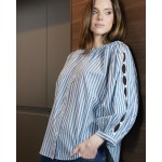 UNH/L1168 - RAYÉ BLEU