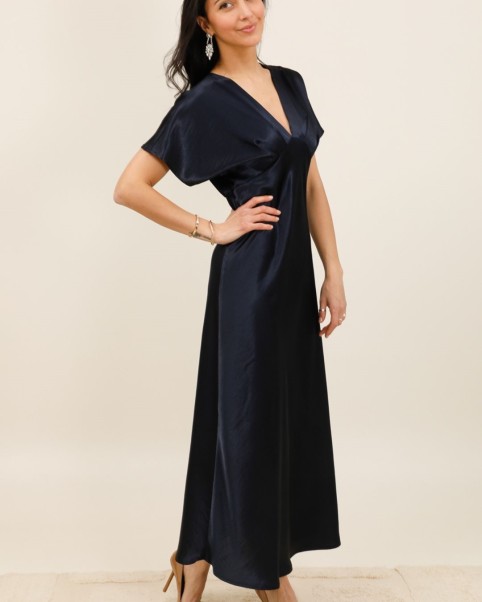 sundy robe longue satin
