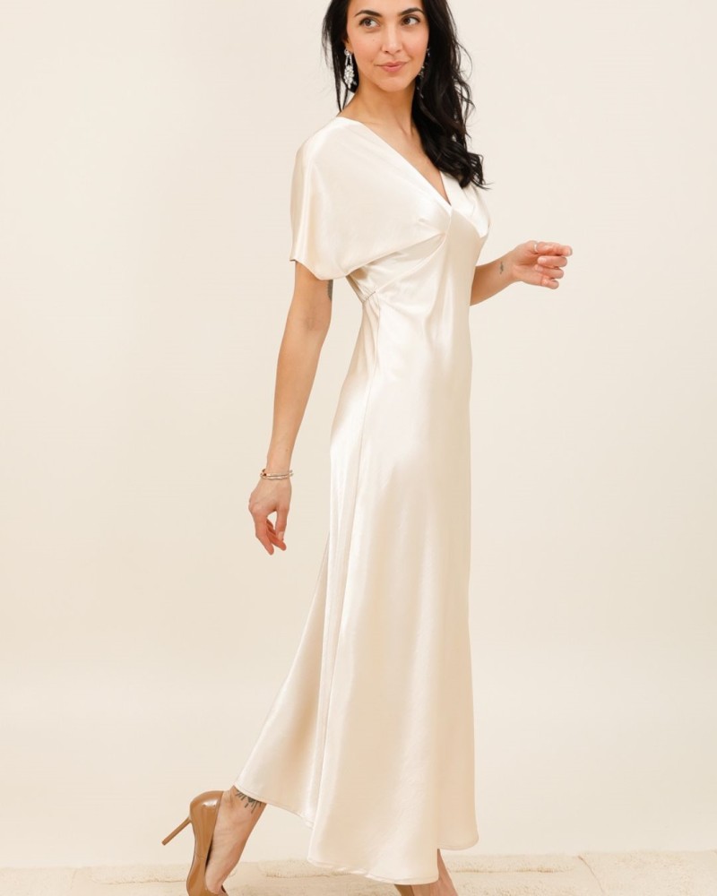 sundy robe longue satin