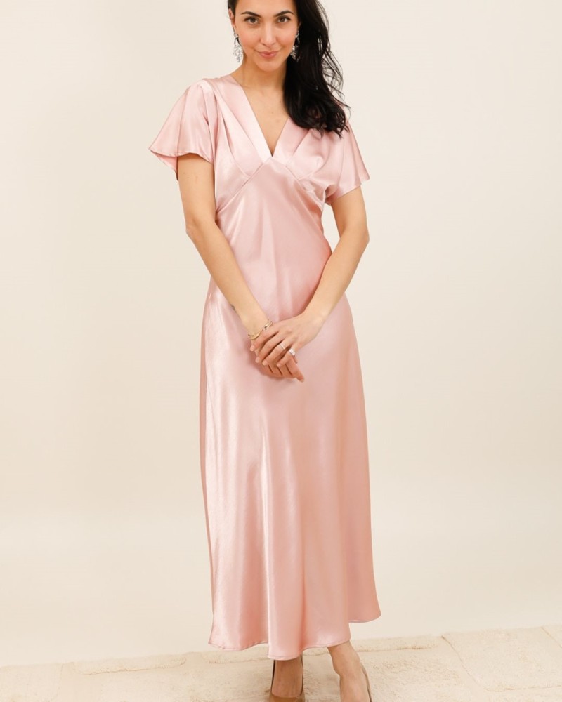 sundy robe longue satin