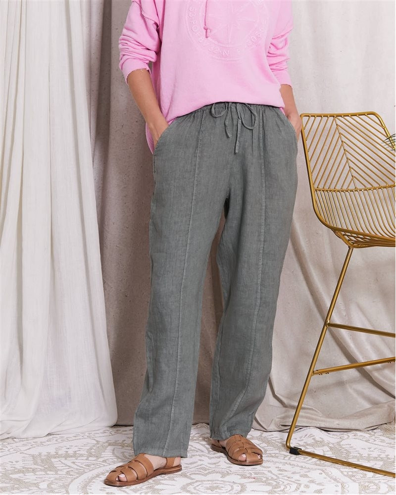 jade pantalon lin