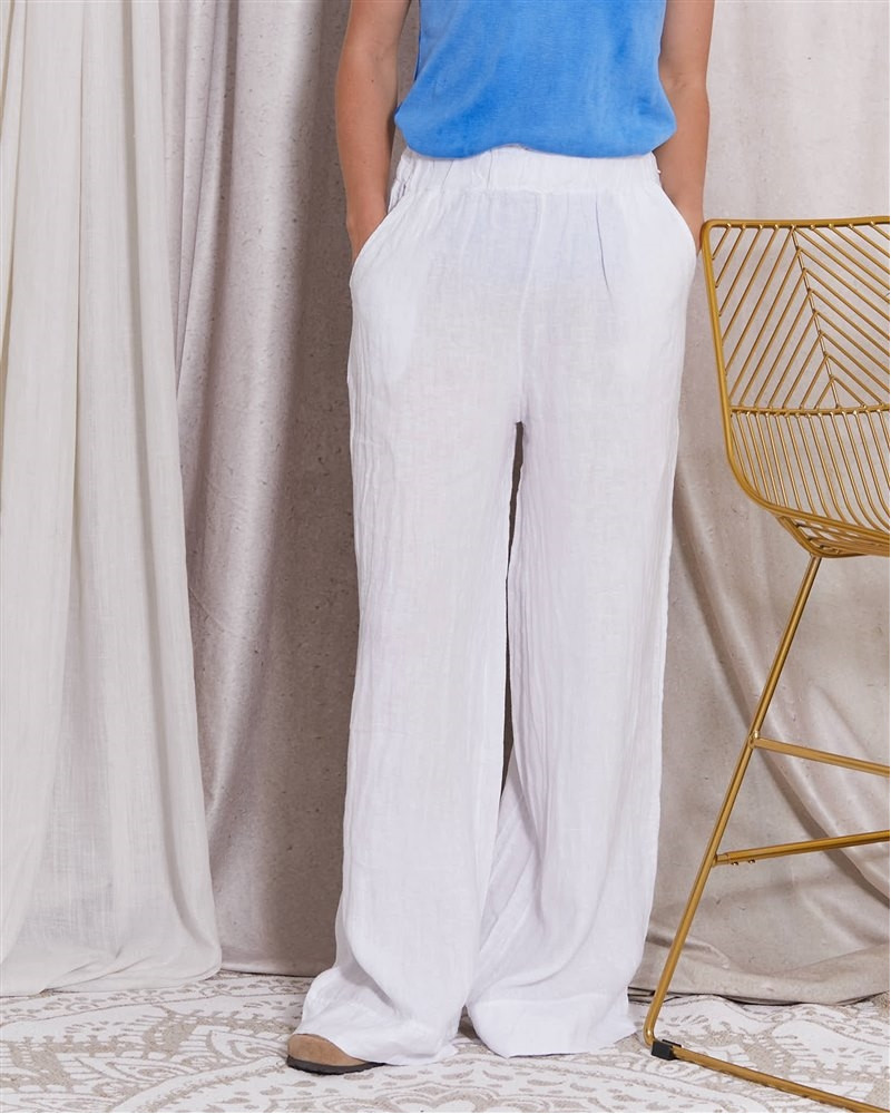 lya pantalon lin