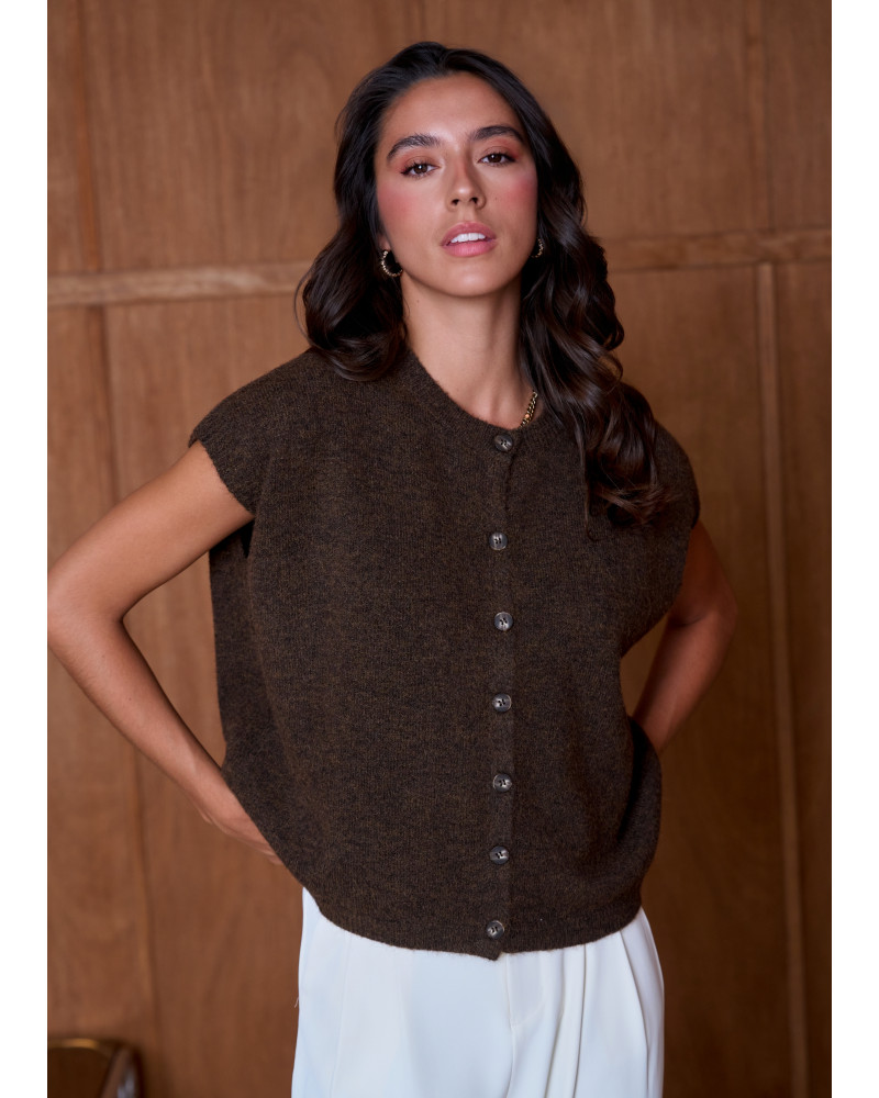 adriana gilet mc courte