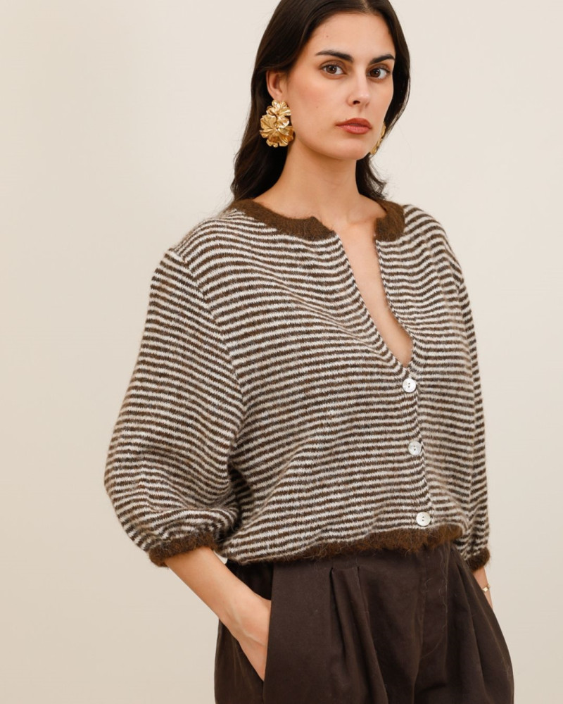valou gilet rayé